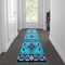 Flash Furniture 2x7 Rustic Turquoise Area Rug ACD-RGC318-27-TQ-GG - alternate 1